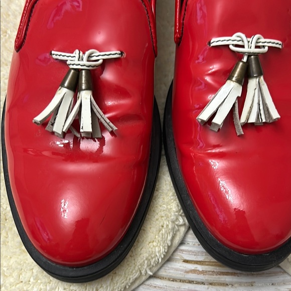 GEROTTI Red Italian Loafers, Tassels, Slip-ons, Size 9 (EU 40) - Picture 7 of 9